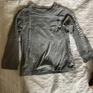 Boys grey vineyard vines long sleeve football shirt sz3T